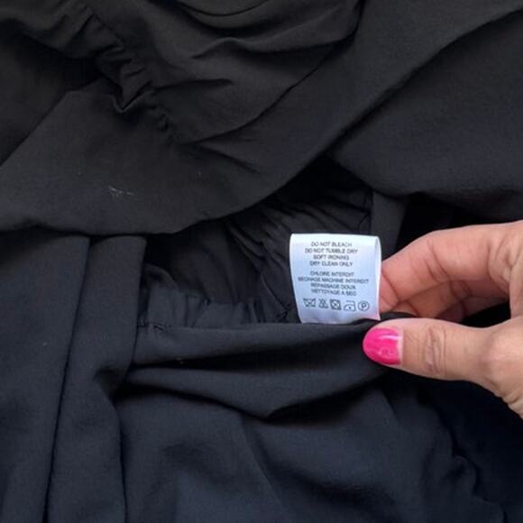 IRO Brady Sheer Silk Mini Dress in Black Size 40 (6 US) - Picture 7 of 8